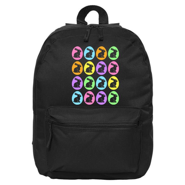 Easter Bunny Rabbit Eggs 16 in Basic Backpack