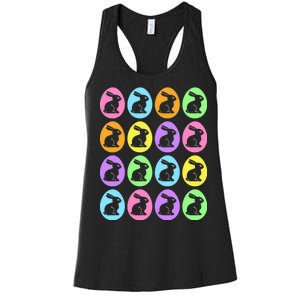 Easter Bunny Rabbit Eggs Women's Racerback Tank