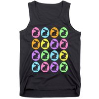 Easter Bunny Rabbit Eggs Tank Top