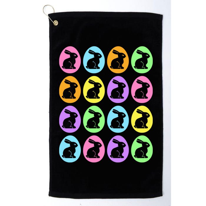 Easter Bunny Rabbit Eggs Golf Towel