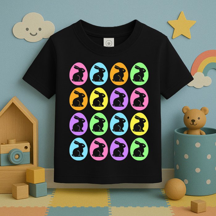 Easter Bunny Rabbit Eggs Toddler T-Shirt