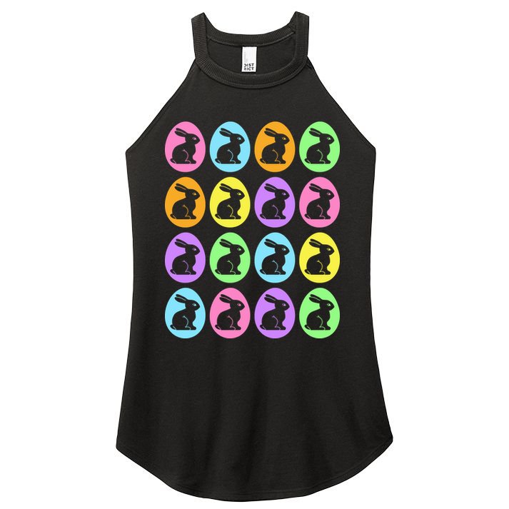 Easter Bunny Rabbit Eggs Women's Perfect Tri Rocker Tank