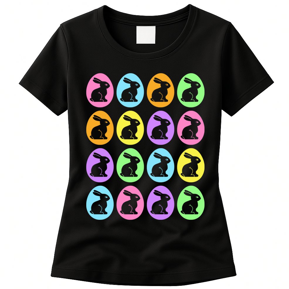 Easter Bunny Rabbit Eggs Womens T-Shirt