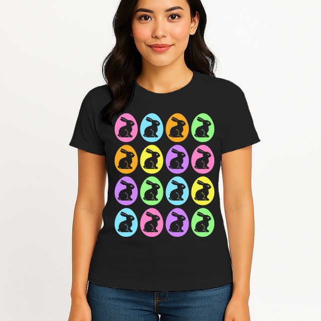 Easter Bunny Rabbit Eggs Womens T-Shirt