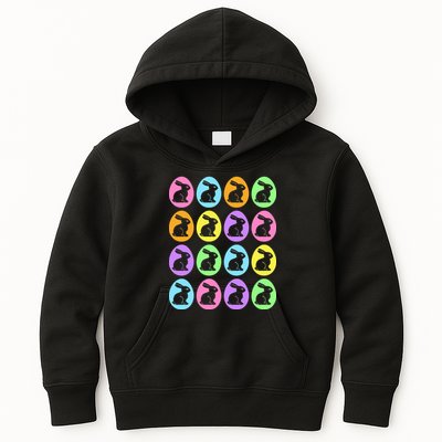 Easter Bunny Rabbit Eggs Kids Hoodie