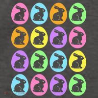 Easter Bunny Rabbit Eggs Vector Backpack