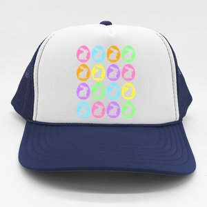 Easter Bunny Rabbit Eggs Trucker Hat