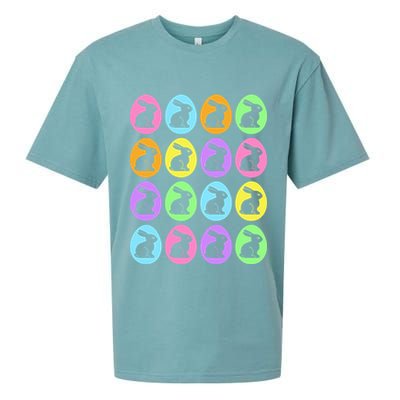 Easter Bunny Rabbit Eggs Sueded Cloud Jersey T-Shirt