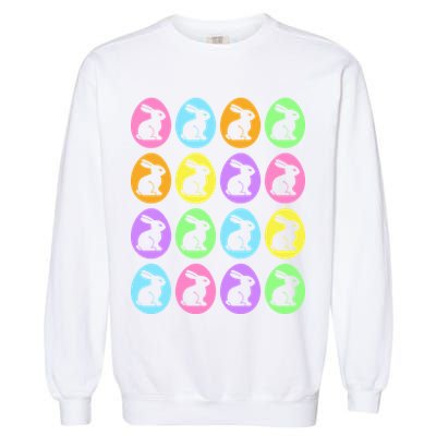 Easter Bunny Rabbit Eggs Garment-Dyed Sweatshirt