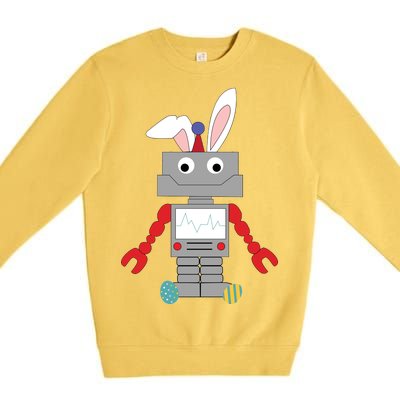 Easter Bunny Robot Premium Crewneck Sweatshirt