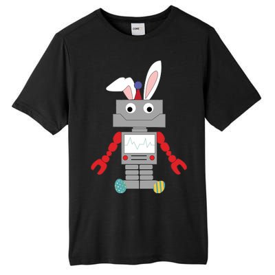 Easter Bunny Robot Tall Fusion ChromaSoft Performance T-Shirt