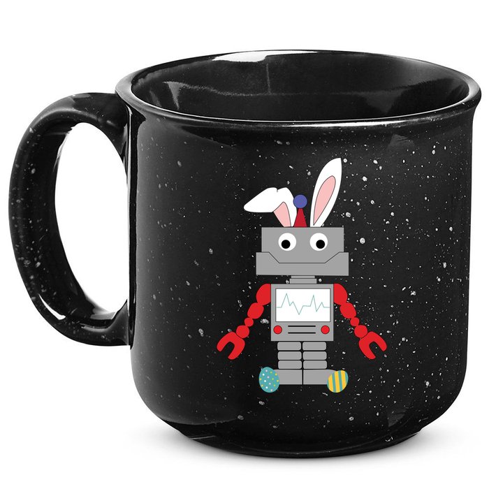 Easter Bunny Robot 15oz Campfire Ceramic Mug