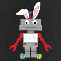 Easter Bunny Robot 15oz Campfire Ceramic Mug