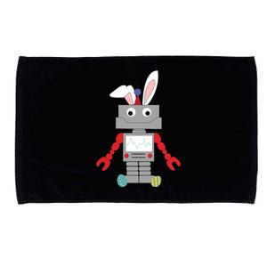 Easter Bunny Robot Microfiber Hand Towel