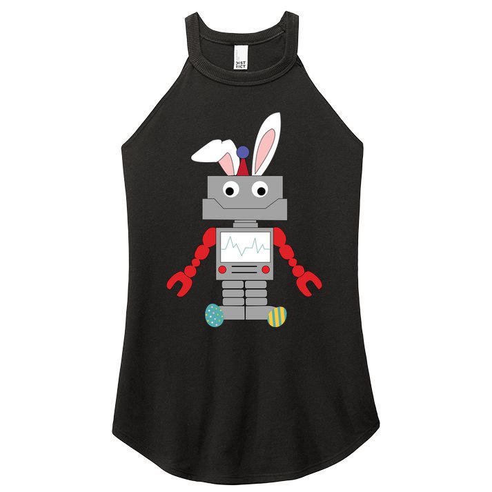Easter Bunny Robot Women's Perfect Tri Rocker Tank