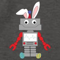 Easter Bunny Robot Vector Backpack
