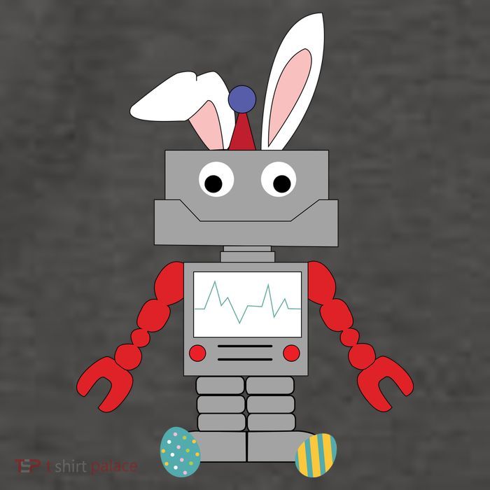 Easter Bunny Robot Vector Backpack