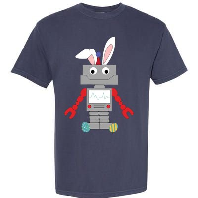 Easter Bunny Robot Garment-Dyed Heavyweight T-Shirt