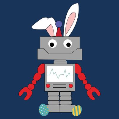 Easter Bunny Robot T-Shirt