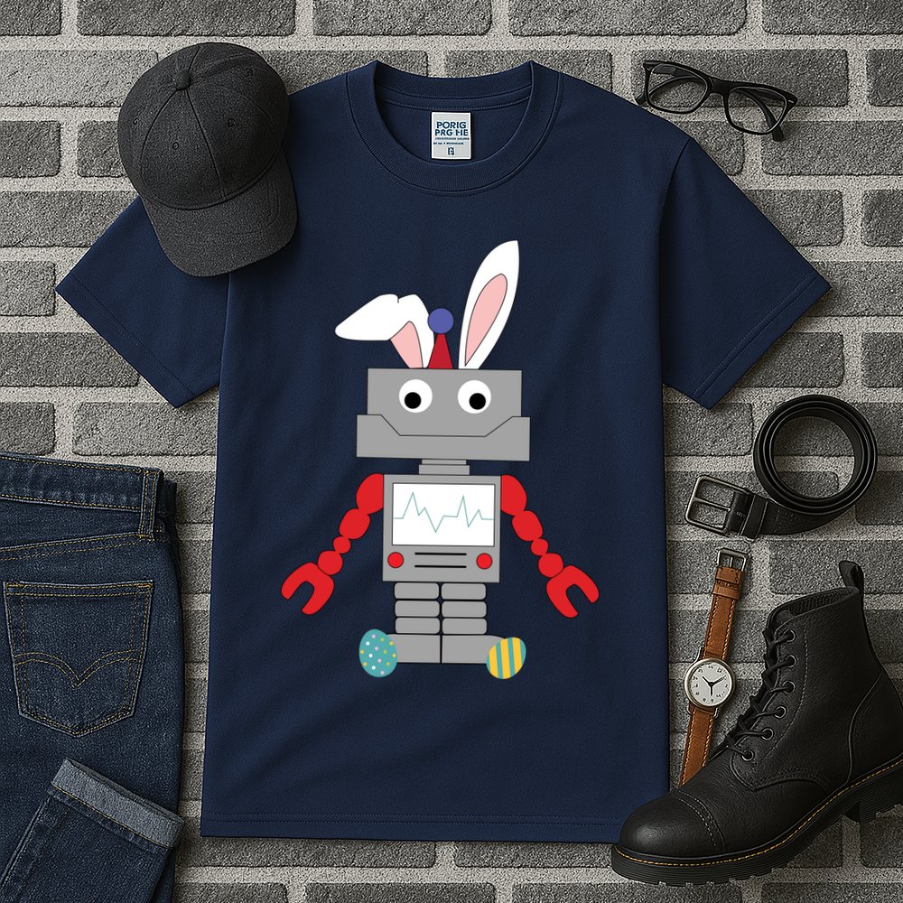 Easter Bunny Robot Tall T-Shirt