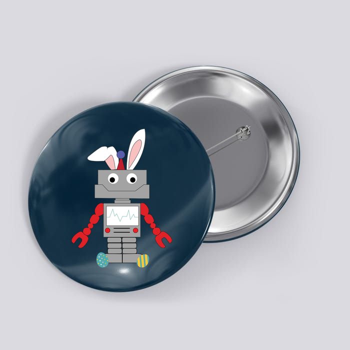 Easter Bunny Robot Button