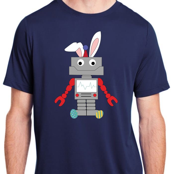 Easter Bunny Robot Adult ChromaSoft Performance T-Shirt