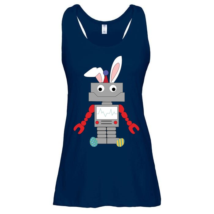 Easter Bunny Robot Ladies Essential Flowy Tank