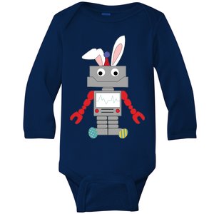 Easter Bunny Robot Baby Long Sleeve Bodysuit