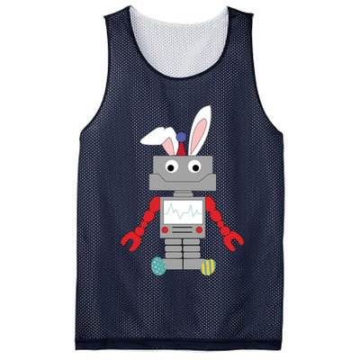 Easter Bunny Robot Mesh Reversible Basketball Jersey Tank