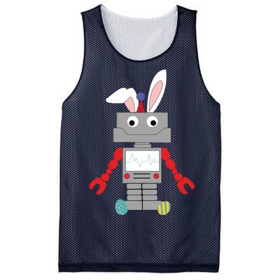 Easter Bunny Robot Mesh Reversible Basketball Jersey Tank