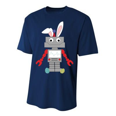 Easter Bunny Robot Performance Sprint T-Shirt