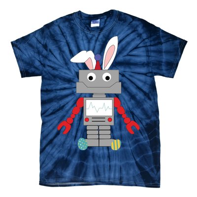 Easter Bunny Robot Tie-Dye T-Shirt