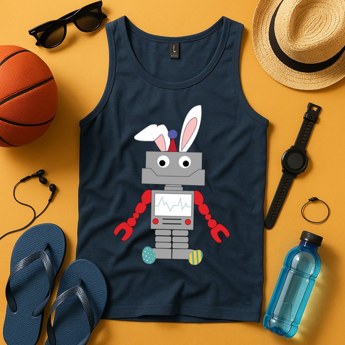 Easter Bunny Robot Tank Top