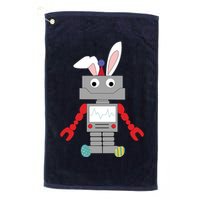Easter Bunny Robot Golf Towel
