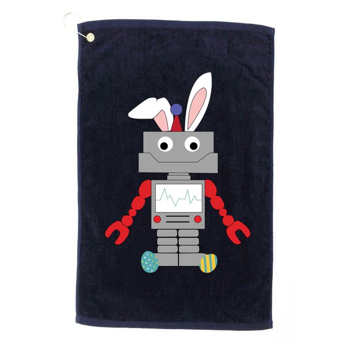 Easter Bunny Robot Golf Towel