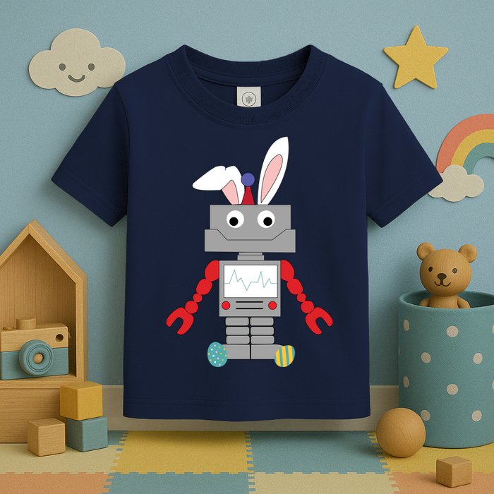 Easter Bunny Robot Toddler T-Shirt