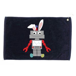 Easter Bunny Robot Grommeted Golf Towel