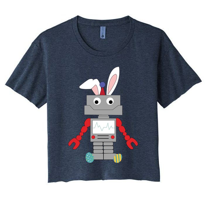 Easter Bunny Robot Crop Top