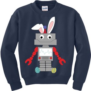 Easter Bunny Robot Kids Sweatshirt