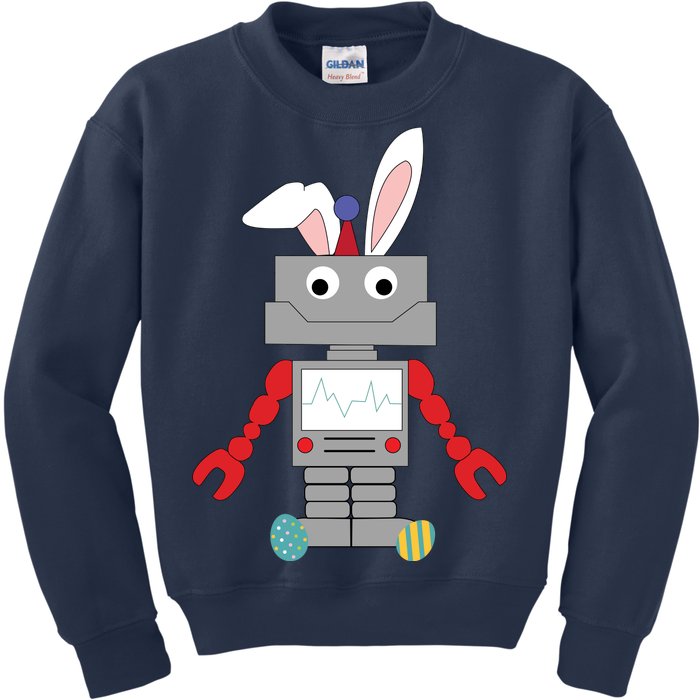 Easter Bunny Robot Kids Sweatshirt