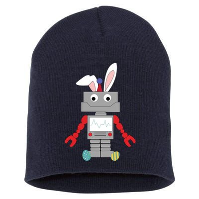 Easter Bunny Robot Short Acrylic Beanie