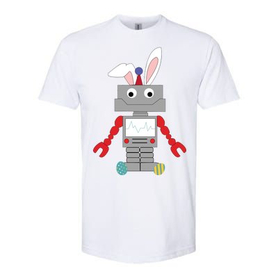 Easter Bunny Robot Softstyle CVC T-Shirt