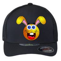Easter Bunny Simley Emoji Flexfit Unipanel Trucker Cap