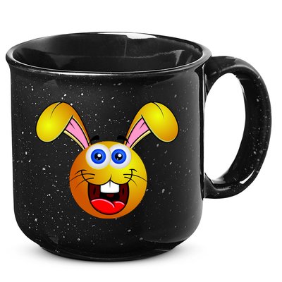 Easter Bunny Simley Emoji 15oz Campfire Ceramic Mug