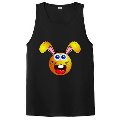 Easter Bunny Simley Emoji PosiCharge Competitor Tank