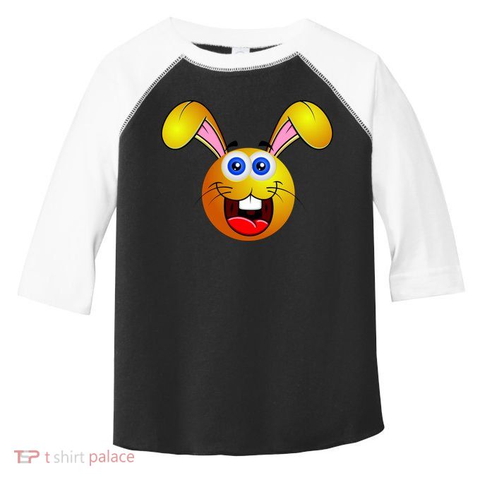 Easter Bunny Simley Emoji Toddler Fine Jersey T-Shirt