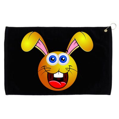 Easter Bunny Simley Emoji Grommeted Golf Towel