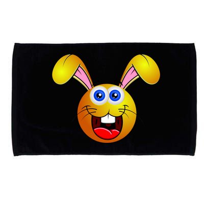 Easter Bunny Simley Emoji Microfiber Hand Towel