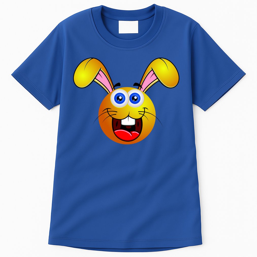 Easter Bunny Simley Emoji Tall T-Shirt