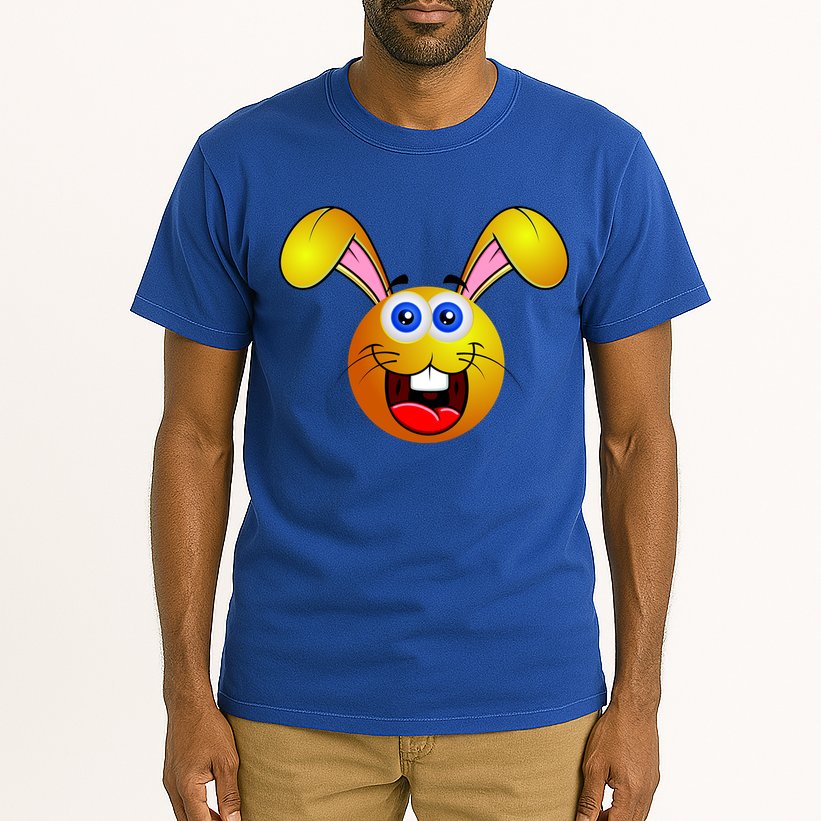 Easter Bunny Simley Emoji Tall T-Shirt